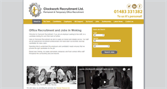 Desktop Screenshot of clockwork-recruitment.co.uk