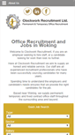 Mobile Screenshot of clockwork-recruitment.co.uk